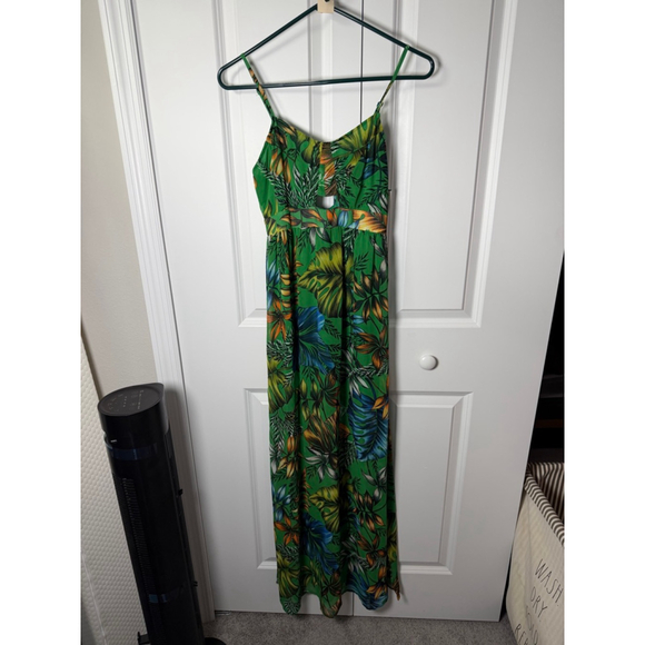 do & be Dresses & Skirts - do & be Green Tropical Print Maxi Dress S
